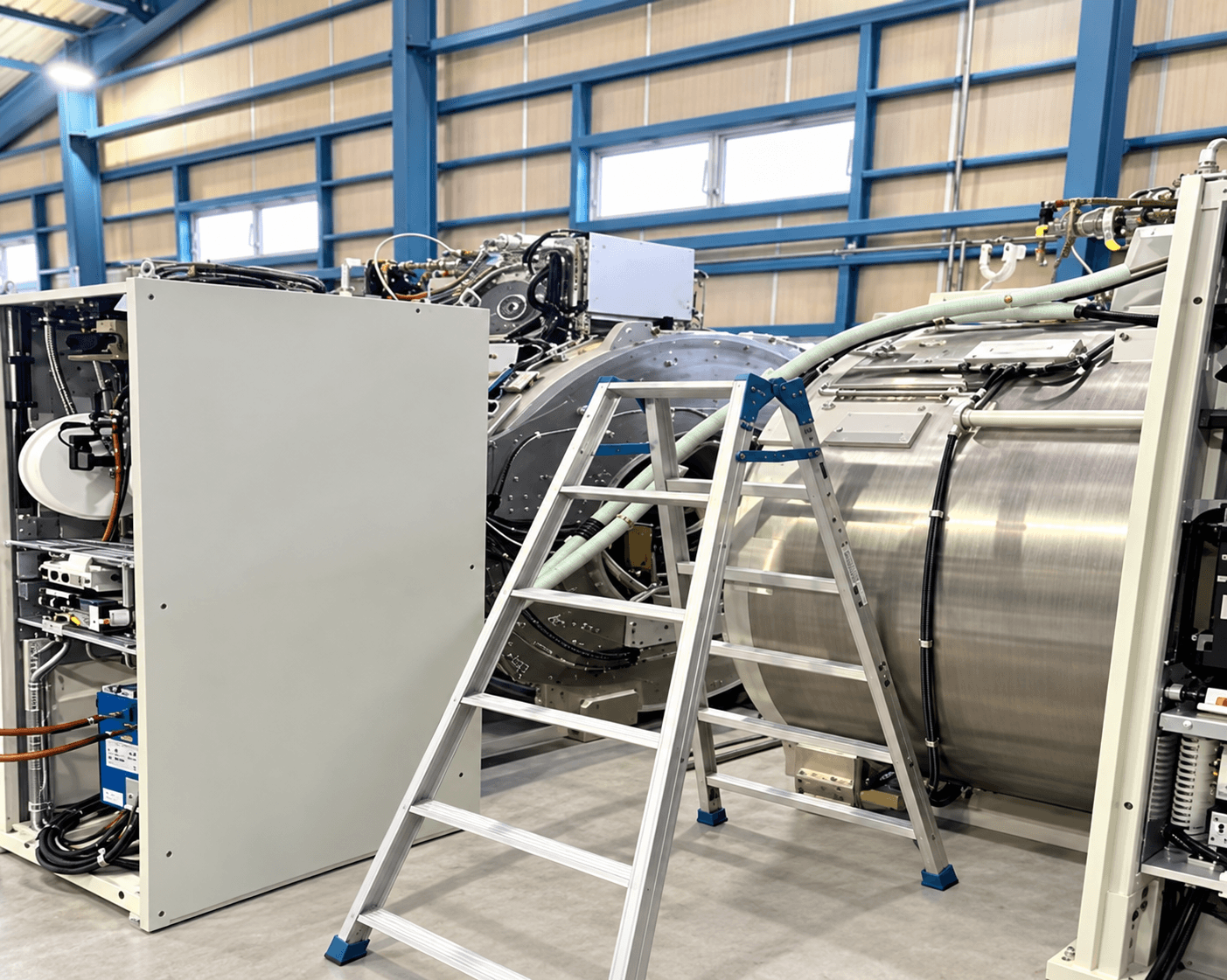 MRI magnet cooling in progress at our warehouse