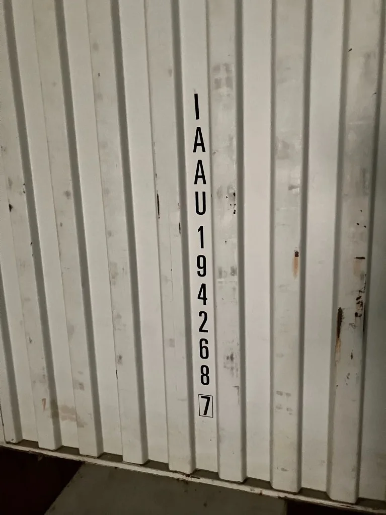 Verifying the container number